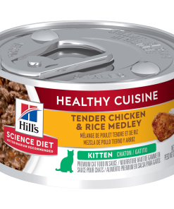 Hill’s Science Diet Kitten Healthy Cuisine Chicken & Rice Medley Canned Wet Cat Food 79g