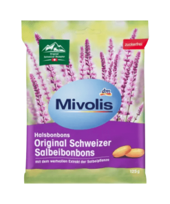 Mivolis Bonbon, Original Schweizer Salbei, zuckerfrei, 125 g