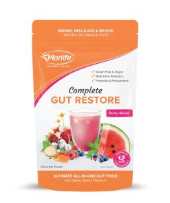 Morlife, Complete Gut Restore, Berry Melon, 200g Powder