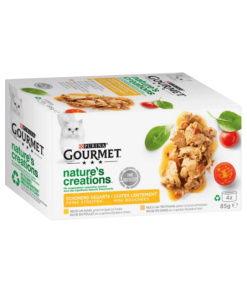 Purina Gourmet Nassfutter Katze mit Huhn & Truthahn, nature’s creations, Multipack 340 g