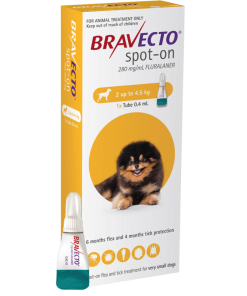 Bravecto Spot-on For Extra Small Dogs (2-4.5kg)